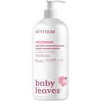ATTITUDE Baby Dish Soap - Bottle Cleaner - EWG Verified Dishwashing Liquid - Unscented - Vegan - 1 Liter - Milk Residue & Grease Remover - Damaged Box