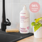 ATTITUDE Baby Dish Soap - Bottle Cleaner - EWG Verified Dishwashing Liquid - Unscented - Vegan - 1 Liter - Milk Residue & Grease Remover - Damaged Box