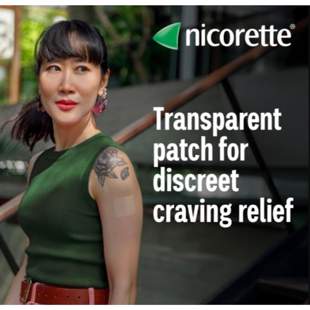 Nicorette InvisiPatch Nicotine Patches Step 1 25mg - 7 Patches - Stop Smoking Vaping Aid Cravings Withdrawal - Damaged Box - BBE 11/2028