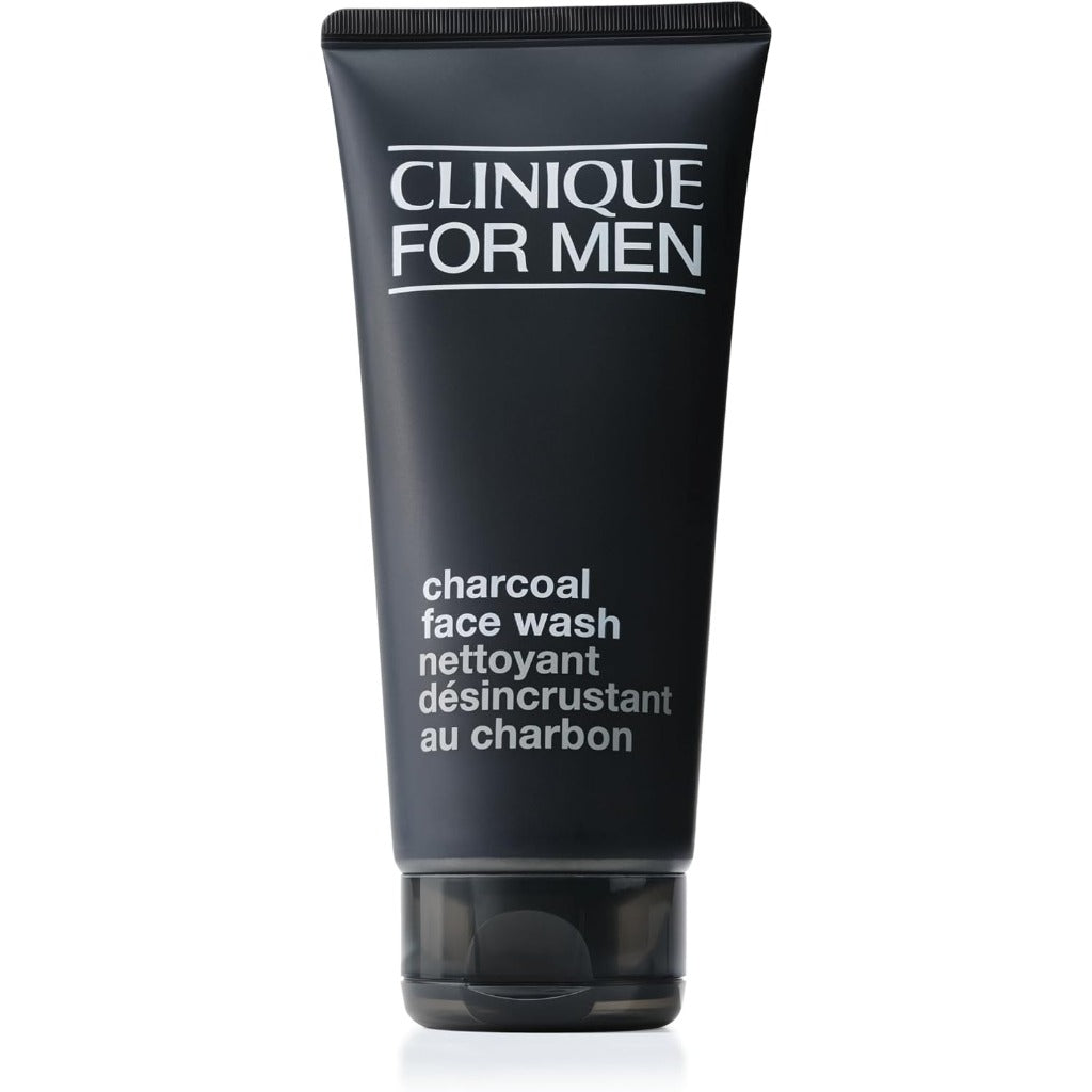 Clinique For Men Charcoal Face Wash - Detoxifying + Refining Face Cleanser - All Skin Types 200ml - New