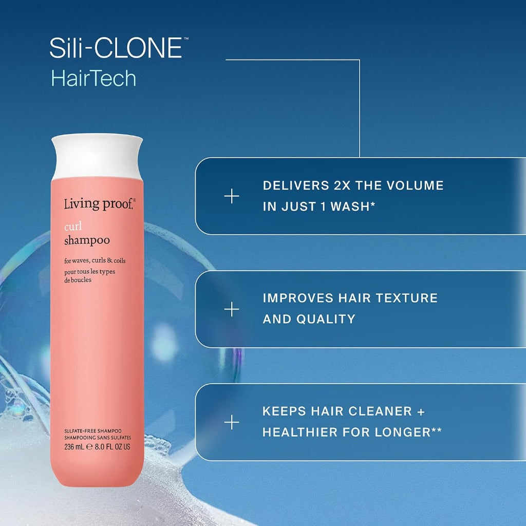 Living Proof Curl Shampoo - 60ml - Hydrating Hair Cleanser for Curly Hair - New