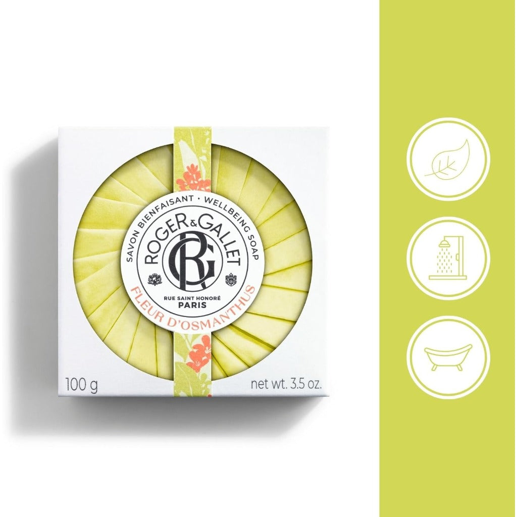 Roger Fleur D'osmanthus Perfumed Soap 100g - Fragrant Bath Bar Cleansing Skincare - New