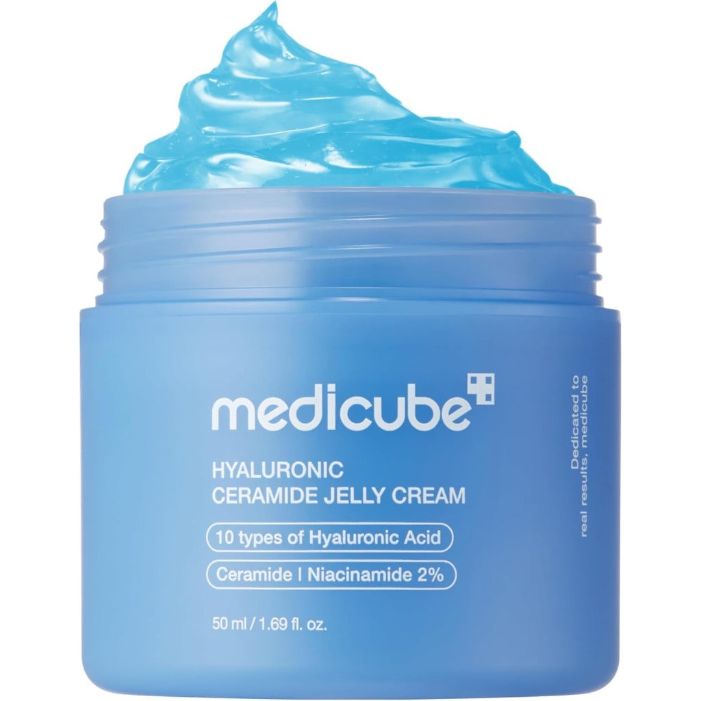Medicube Jelly Cream - Hyaluronic Acid Hydrating Moisturiser 50ml - Long-lasting Hydration Face Cream - Damaged Box - BBE 07/2029