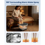 COMFIER Electric Foot Spa Massager - Heat - Automatic Rolling Massage - Pedicure Bath - Foot Relaxation - Home Use - Good