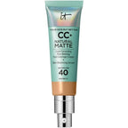 IT Cosmetics Your Skin But Better CC+ Full Coverage Foundation - Tan Warm, 32ml - SPF 40, Natural Matte, Hyaluronic Acid - New