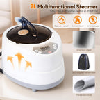 Portable Steam Sauna Tent Fast Pop-Up Home Spa - 1000W 2L Detox Personal Sauna with 9 Temperature Settings - Damaged Box