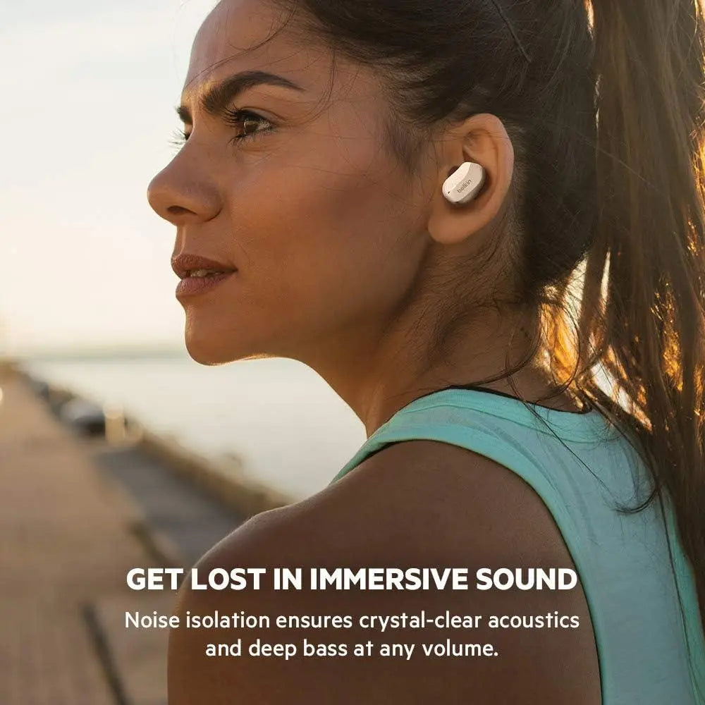 Belkin SoundForm True Wireless Bluetooth Earbud Headphones[White] Belkin