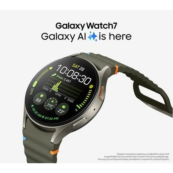 Samsung Galaxy Watch 7 With AI 44mm Bluetooth Smartwatch Health Tracker - Green - Refurbished Samsung