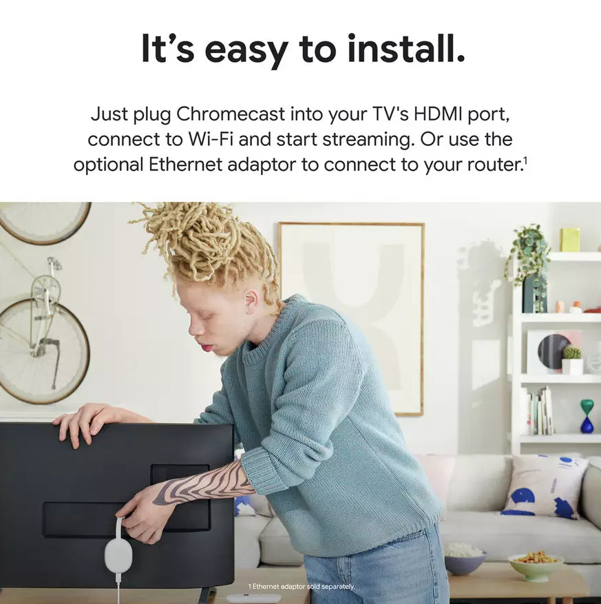 Google Chromecast with Google TV & Voice Remote HD Google