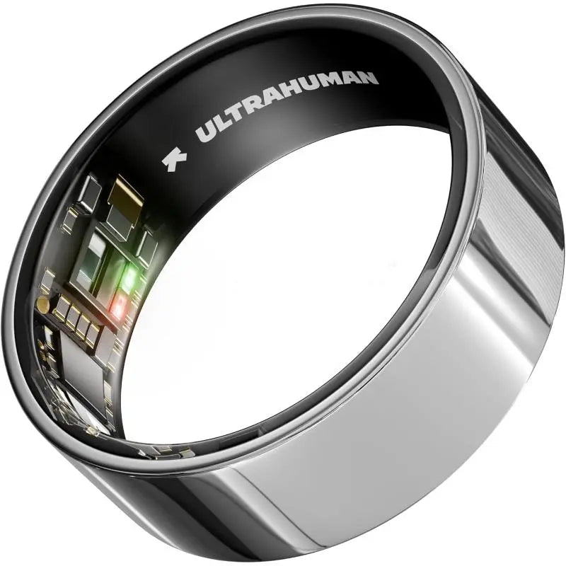 Ultrahuman Ring Air Smart Health Tracker Silver Size 8 Advanced Fitness Monitor - Refurbished Ultrahuman