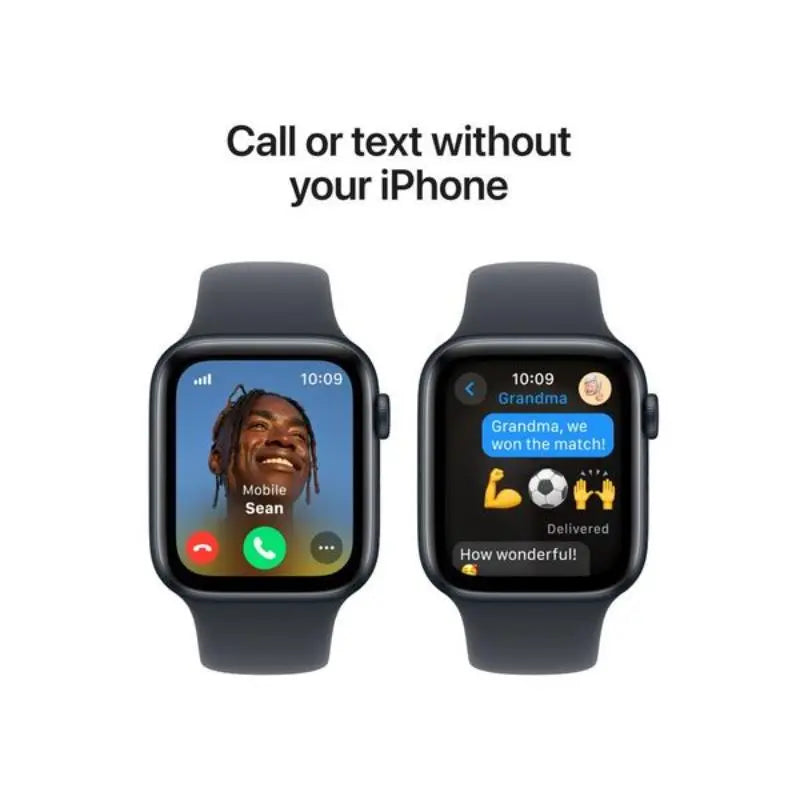 Apple Watch SE Gen 2 Cellular 40mm Smartwatch Midnight Aluminum Sport Band S/M - Refurbished Apple