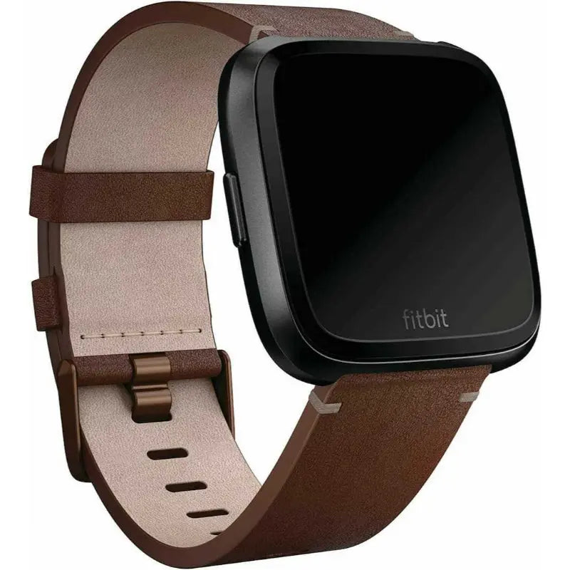 Fitbit Versa Leather Band - Cognac Small - New Fitbit