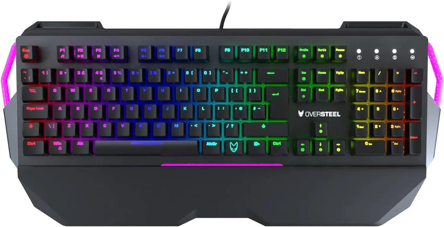 Oversteel IRON Mechanical Gaming Keyboard with RGB, Red Switch Oversteel