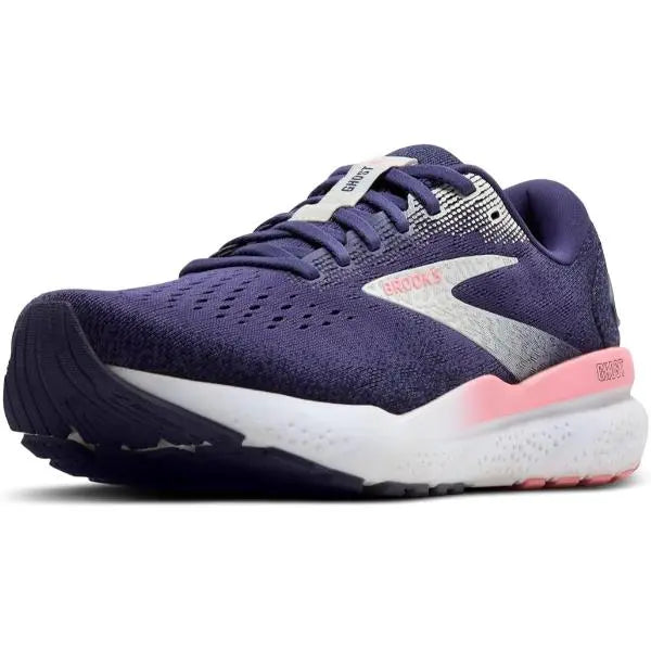 Brooks Ghost 16 Womens Running Trainer UK Size 8.5 Blue Ribbon / Dianthus / Peacoat - New Brooks