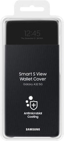 Samsung Galaxy A32 5G Smart S View Wallet Cover - Black (Official) (New) - The Outlet Shop