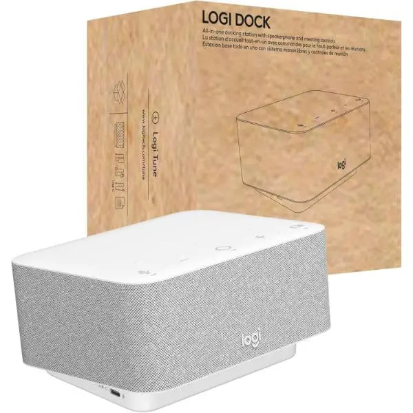 Logi Dock USB-C Docking Station with Speakerphone & Noise Cancelling Mics Graphite - New Logitech