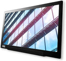 AOC i1601P-16 " LCD Portable Monitor FHD USB-C 60Hz Smart Cover Auto Pivot Ultra Light (Used) AOC