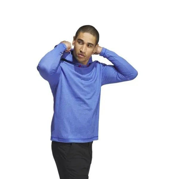 Adidas Men's Lightweight Golf Hoodie Sweatshirt - Royal Blue - New Adidas