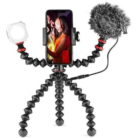 Joby GorillaPod Mobile Vlogging Smartphone Kit Microphone Light & Tripod Joby