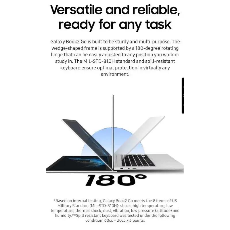 Samsung Galaxy Book2 Go 5G 14" FHD Laptop Snapdragon 7c+ 4GB RAM 128GB Storage - Refurbished Samsung