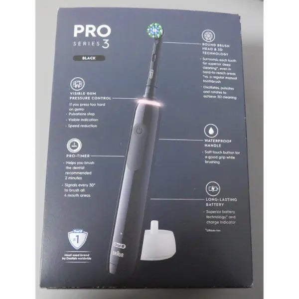 Oral-B Pro 3 Travel Edition Electric Toothbrush Black Oral-B