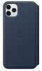 Apple iPhone 11 Pro Max Leather Folio Case - Deep Sea Blue (Official) (New) - The Outlet Shop