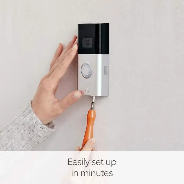 Ring Video Doorbell 3 HD Battery Or Hardwired Video Doorbell Nickel  - Like New Ring