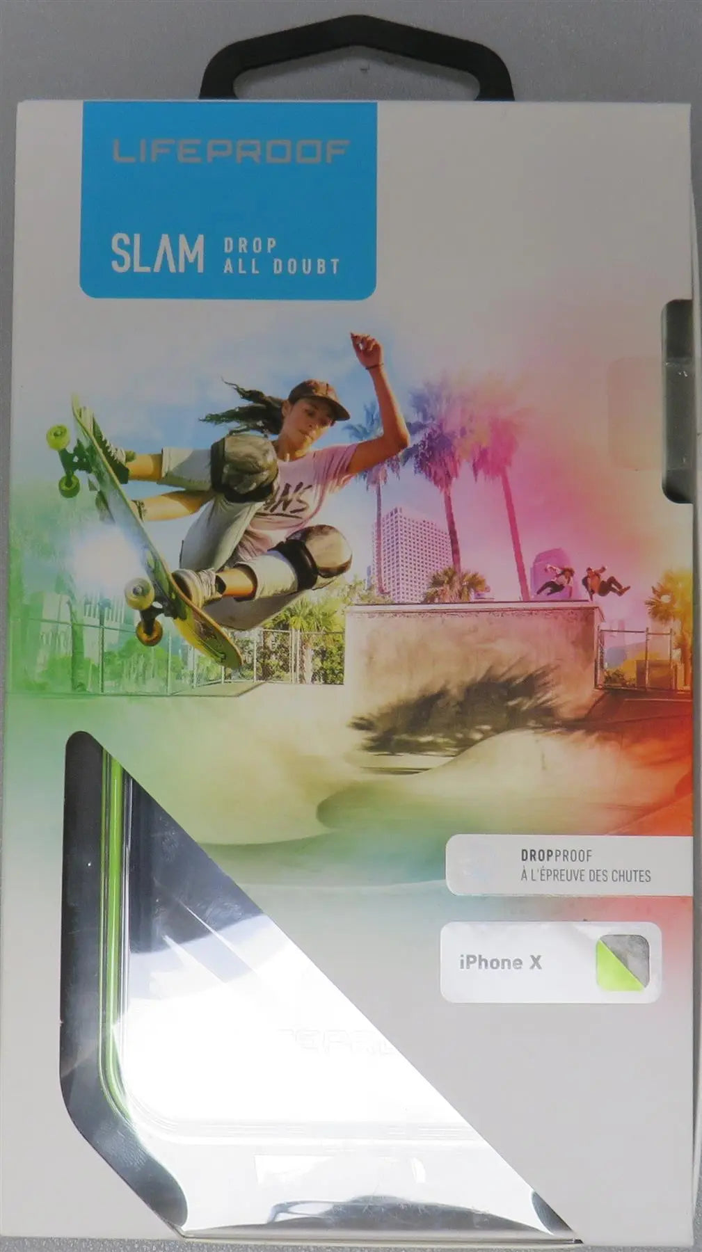 Lifeproof Slam Drop Proof Clear Protective Case For iPhone X/XS Green (New) lifeproof