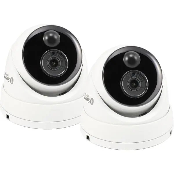 Swann Pro-Series HD 5MP Thermal Sensing PIR Dome Security Camera x2 Pack Swann