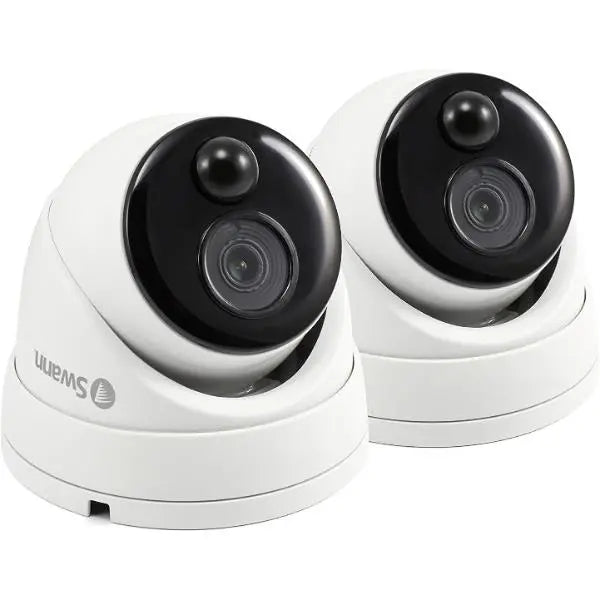 Swann Pro Series Thermal Sensing Dome Security Cameras x2 Swann