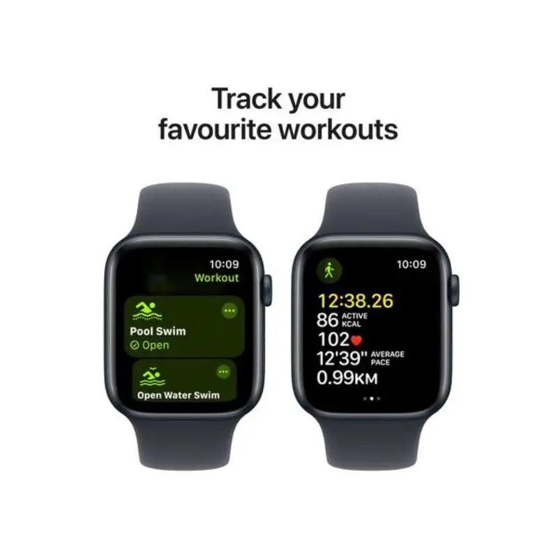 Apple Watch SE Gen 2 Cellular 40mm Smartwatch Midnight Aluminum Sport Band S/M - Refurbished Apple