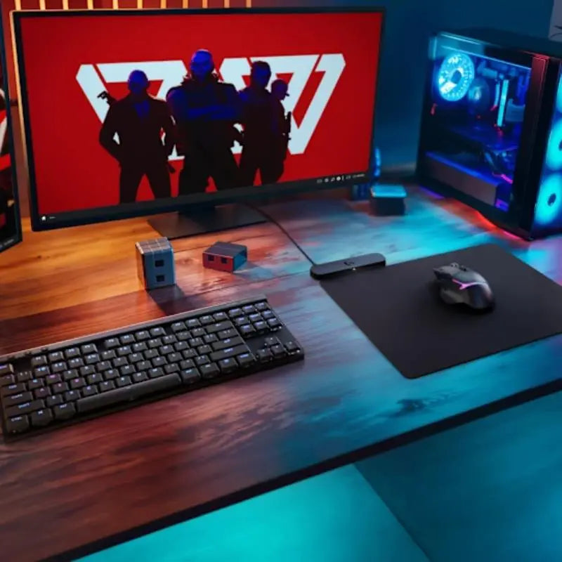 Logitech G POWERPLAY Wireless Charging RGB Mouse Pad with Cloth & Hard Surface - New Logitech