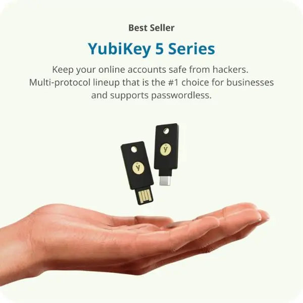 Yubico YubiKey 5 NFC Two Factor Authentication Security KeyFits USB-A x2 - New Yubico