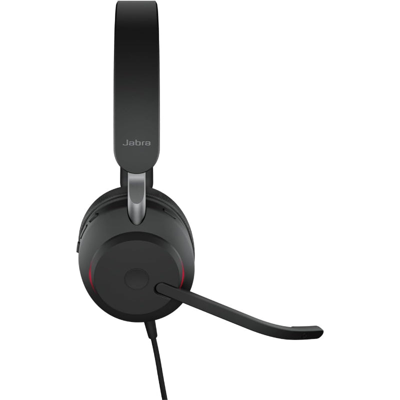 Jabra Evolve2 40 SE Wired Stereo Headset – Noise Cancelling, 3-Mic Calling, USB-A, MS Teams Certified - New Jabra