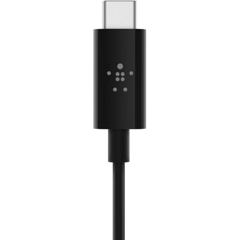 Belkin USB-C to 3.5mm Audio Cable Headphone Jack Adapter Aux Lead Black - New The Outlet Shop