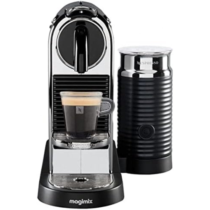 Nespresso Magimix Citiz Chrome Coffee Machine & Milk Frother – Silver Nespresso