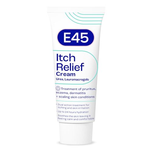 E45 Itch Relief Cream 100g - Anti-Itch Eczema Dermatitis Skin Irritation Relief - Non-Greasy Soothing Cream - Very Good - BBE 06/2027