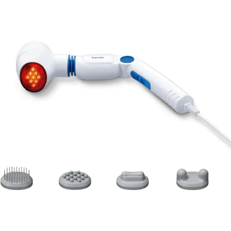 Beurer MG40 Infrared Handheld Massager 4 Attachments Heat Therapy Legs Back - Like New Beurer