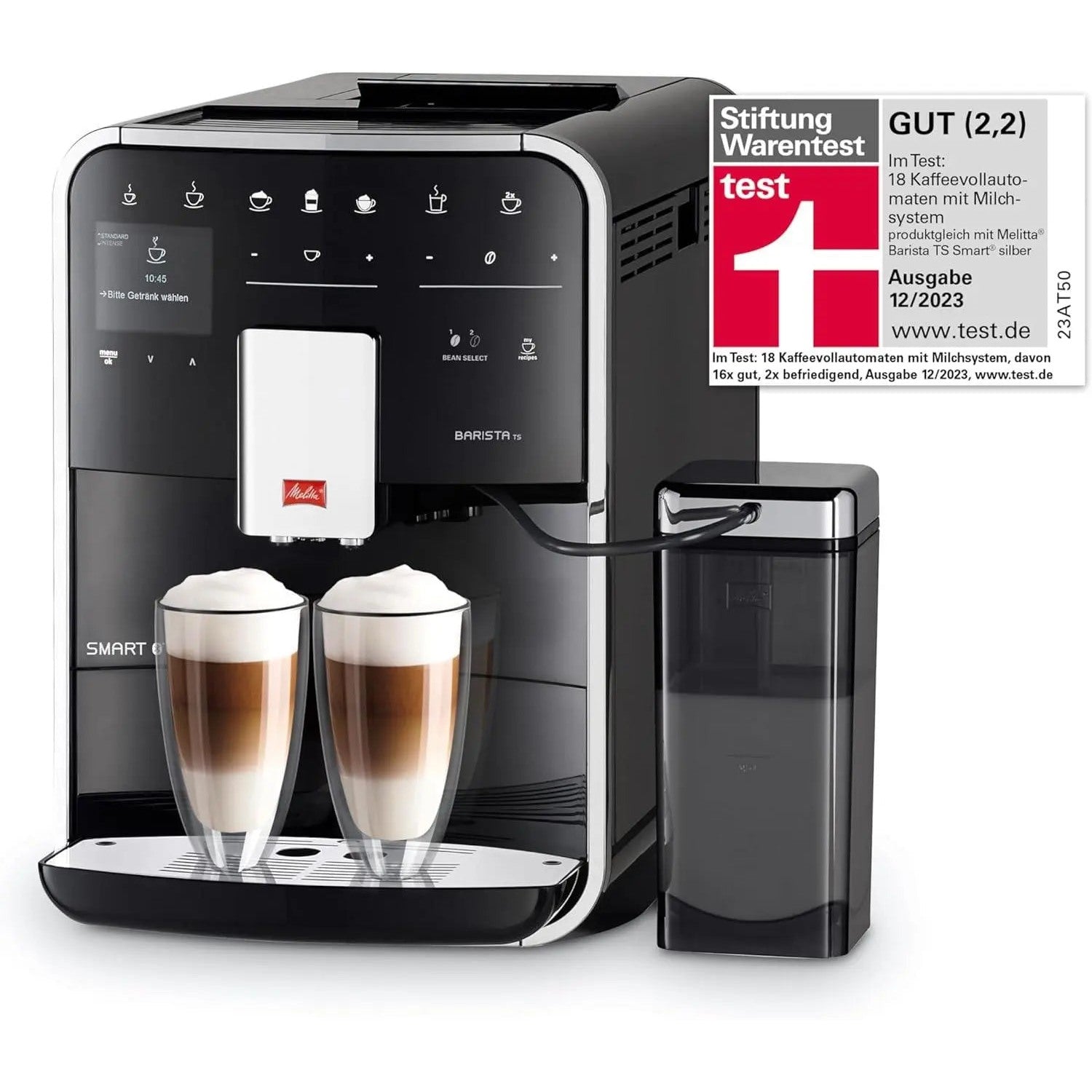 Melitta Bean to Cup Coffee Machine, Barista TS SMART Model F85/0-102 - Black Mellita