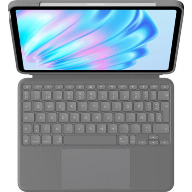 Logitech Combo Touch Keyboard & Trackpad for iPad Air 11″ (M2 / 5th Gen) – Spanish Layout - Like New The Outlet Shop