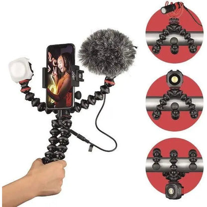 Joby GorillaPod Mobile Vlogging Smartphone Kit Microphone Light & Tripod Joby