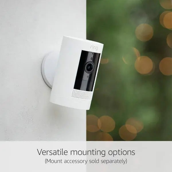 Ring Outdoor Camera Battery Stick Up Cam HD Security Camera White - New Ring