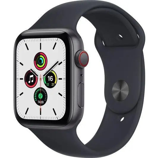 Apple Watch SE 1st Gen 44mm Space Gray / Midnight Sport Band Cellular Apple