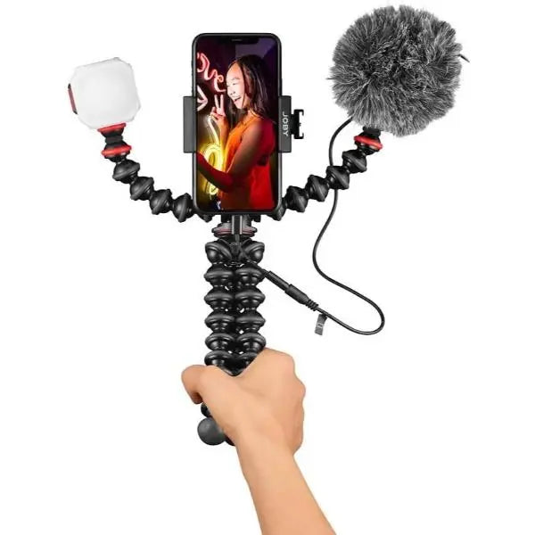 Joby GorillaPod Mobile Vlogging Smartphone Kit Microphone Light & Tripod Joby