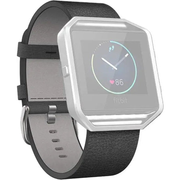 Fitbit Blaze Genuine Leather Band Strap & Frame Small - Black Fitbit