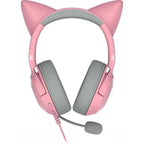 Razer Kraken Kitty Ears V2 Wired RGB Headset 40mm Drivers 7.1 Sound - Pink - Refurbished Razer