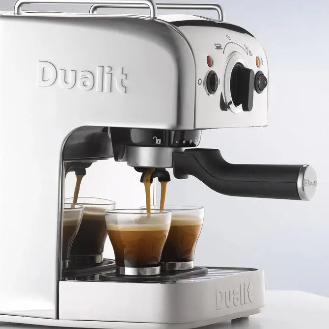 Dualit 3 in 1 Coffee Machine, Polished Stainless Steel with Stainless Steel Jug Dualit