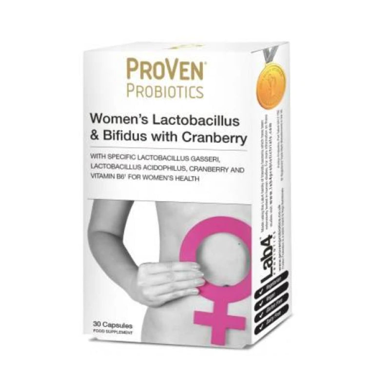 Pro-Ven Women Probiotics 17.5B CFU Cranberry 30 Capsules Hormone Help Best Before 11/2026 - New Pro-Ven