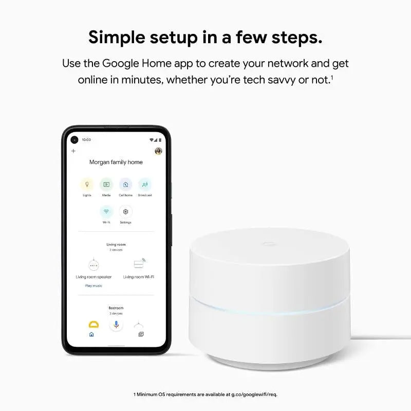 Google WiFi Mesh WiFi System x3 Pack - New Google