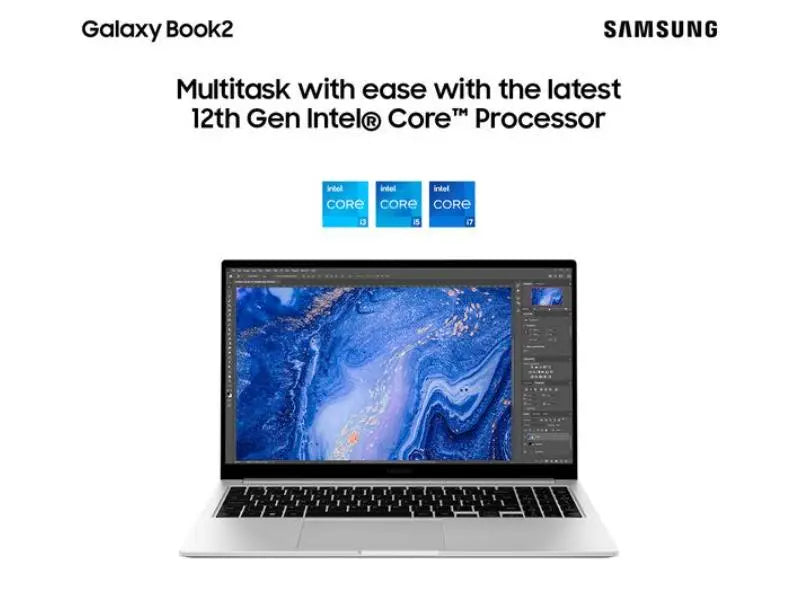 Samsung Galaxy Book 2 12th Gen i5 15.6" Laptop 8GB 256GB Mystic Silver Samsung